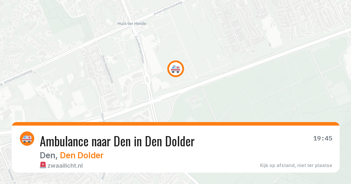 Ambulance naar Den in Den Dolder — 5 apr 2026
