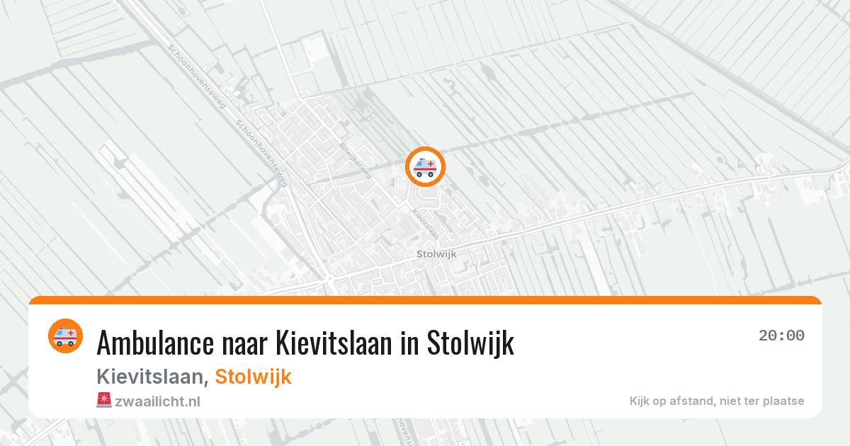 Ambulance naar Kievitslaan in Stolwijk — 31 mrt 2026