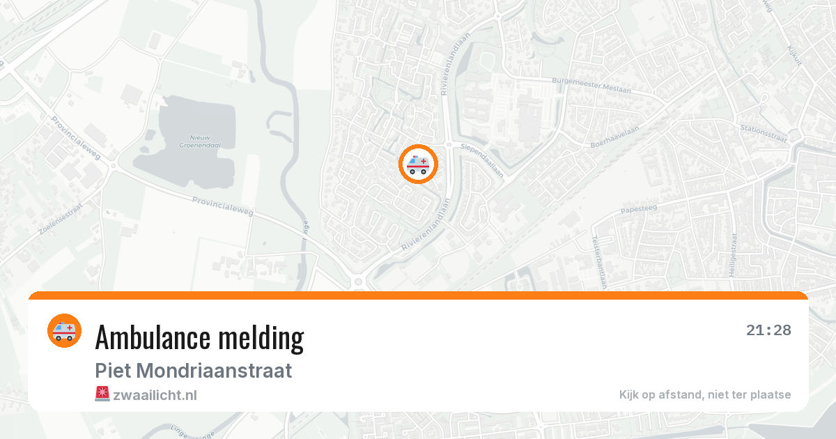 Ambulance melding — 6 jul 2026