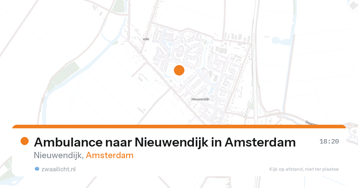 Ambulance naar Nieuwendijk in Amsterdam — 27 aug 2026