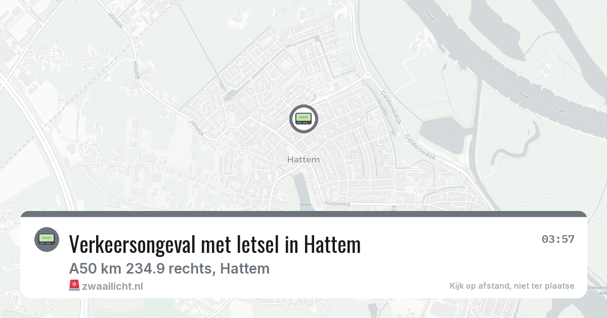 Verkeersongeval met letsel in Hattem — 30 jun 2026