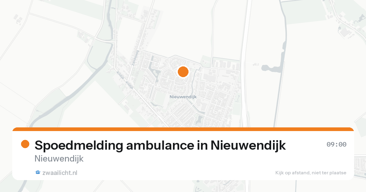 Spoedmelding ambulance in Nieuwendijk — 7 feb 2026