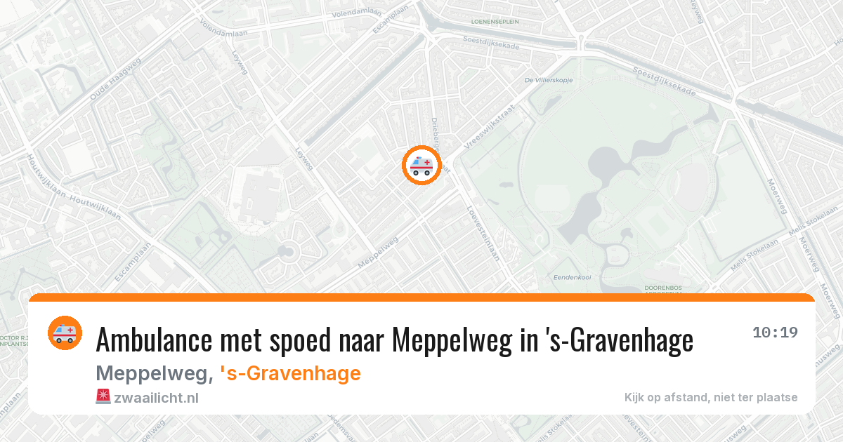Ambulance met spoed naar Meppelweg in 's-Gravenhage — 15 jul 2026