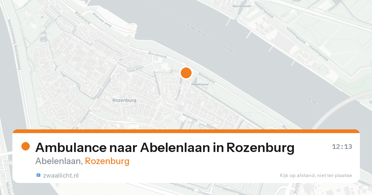 Ambulance naar Abelenlaan in Rozenburg — 10 jul 2026