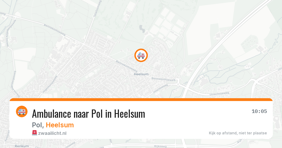 Ambulance naar Pol in Heelsum — 31 mei 2026