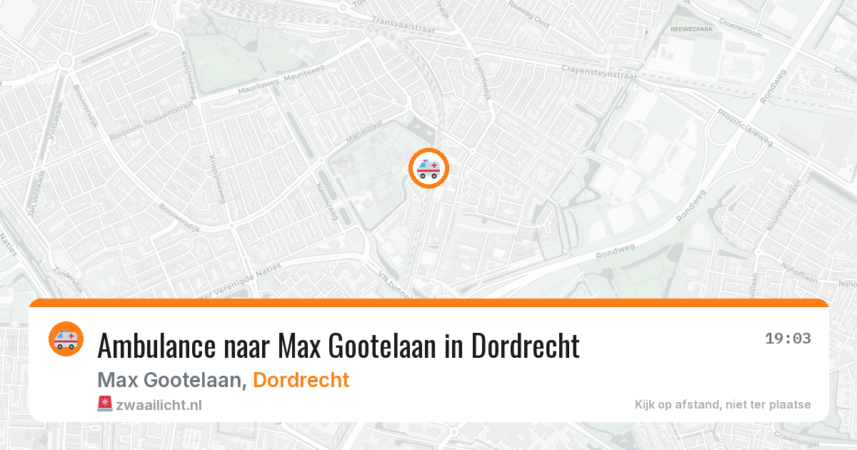 Ambulance naar Max Gootelaan in Dordrecht — 26 jun 2026