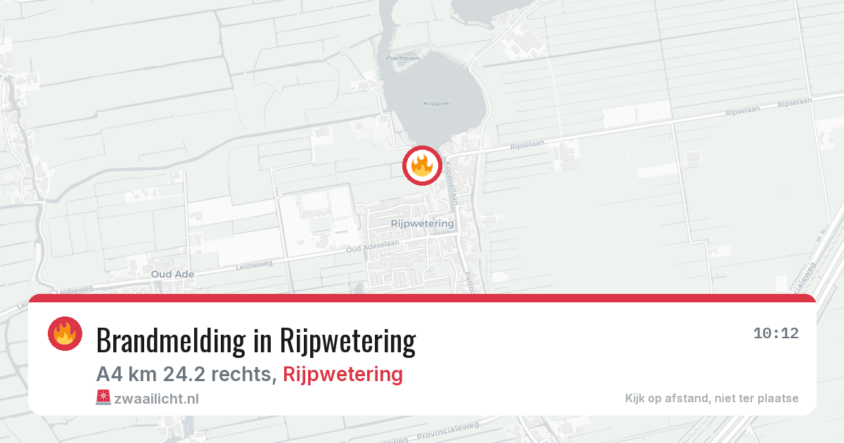 Brandmelding in Rijpwetering — 14 apr 2026