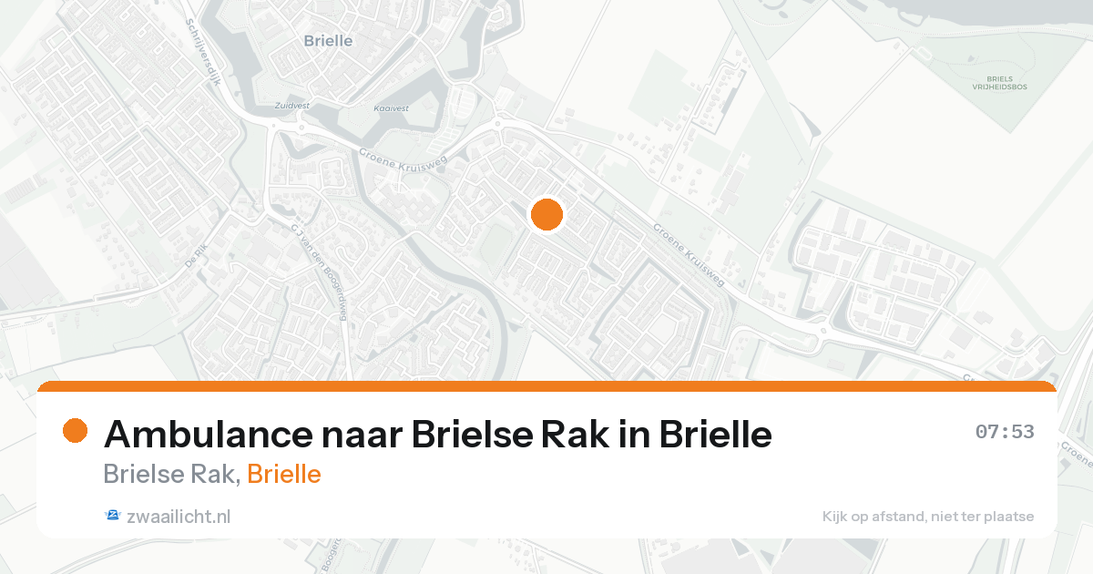Ambulance naar Brielse Rak in Brielle — 13 jul 2026