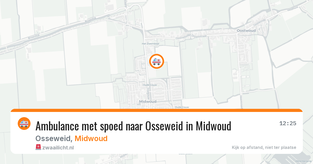Ambulance met spoed naar Osseweid in Midwoud — 14 jun 2026