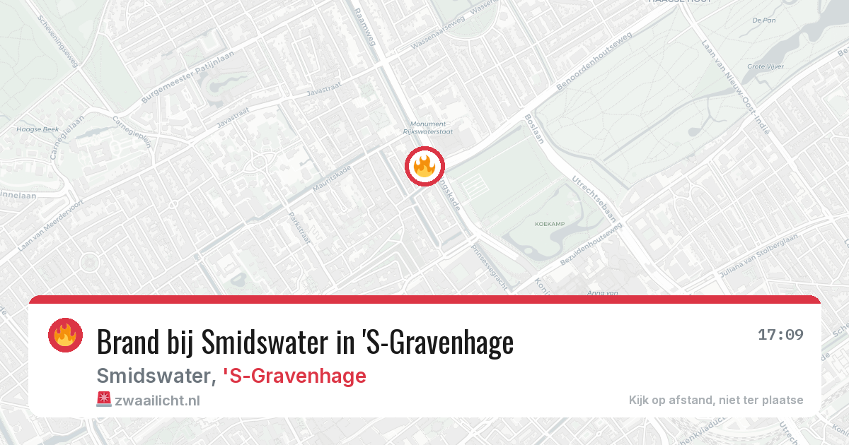 Brand bij Smidswater in 'S-Gravenhage — 23 jun 2026