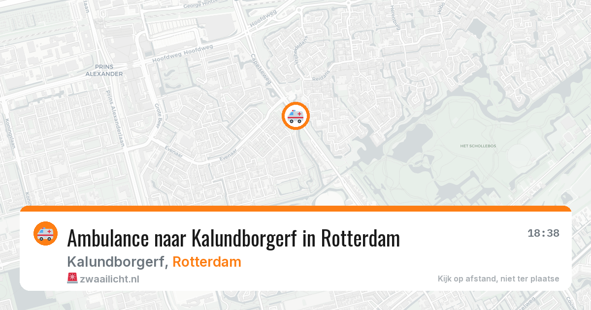 Ambulance naar Kalundborgerf in Rotterdam — 25 mrt 2026