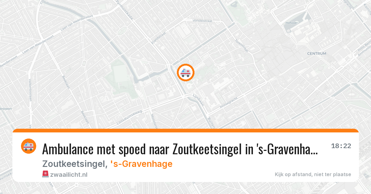 Ambulance met spoed naar Zoutkeetsingel in 's-Gravenhage — 24 jul 2026