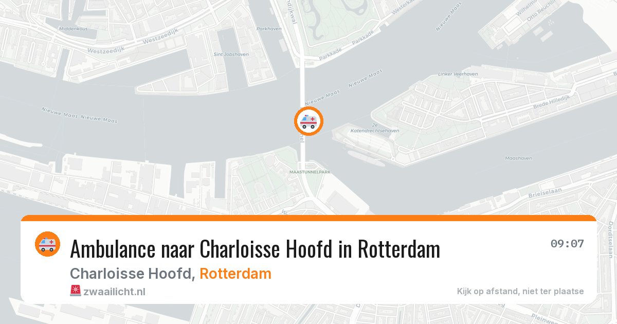 Ambulance naar Charloisse Hoofd in Rotterdam — 4 aug 2026
