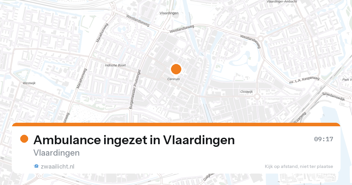 Ambulance ingezet in Vlaardingen — 11 mrt 2026