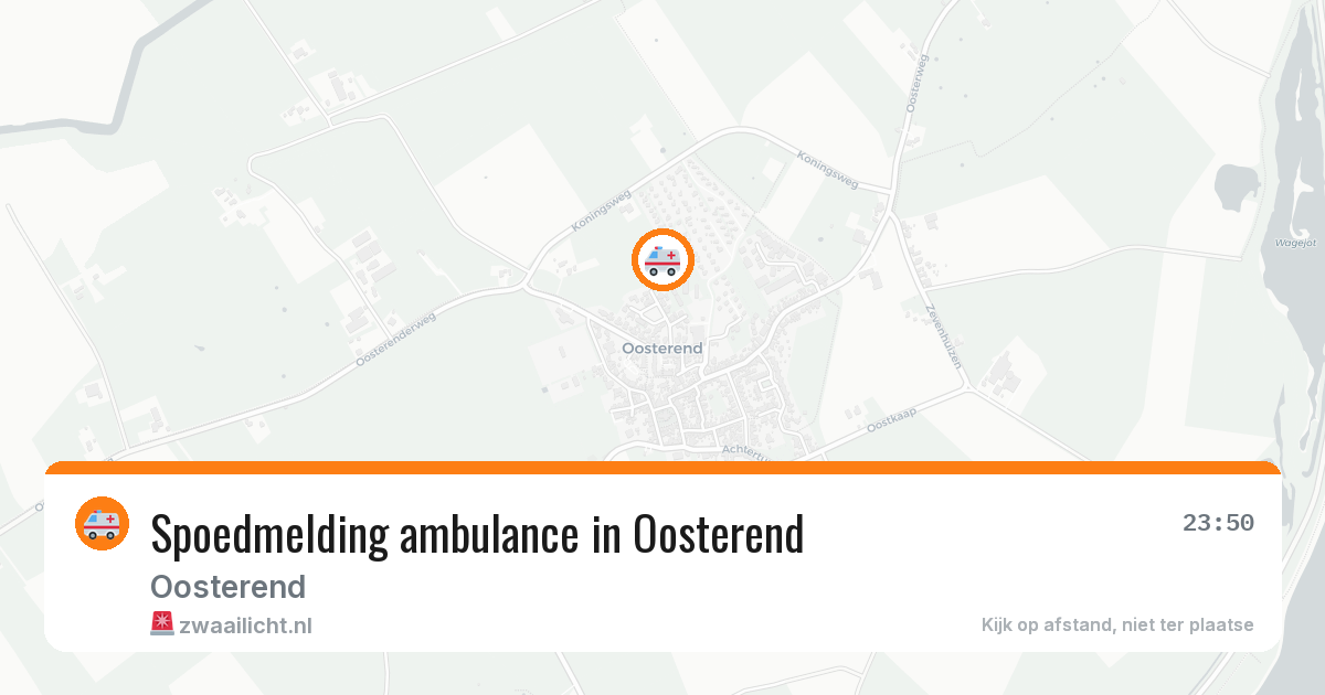 Spoedmelding ambulance in Oosterend — 9 feb 2026