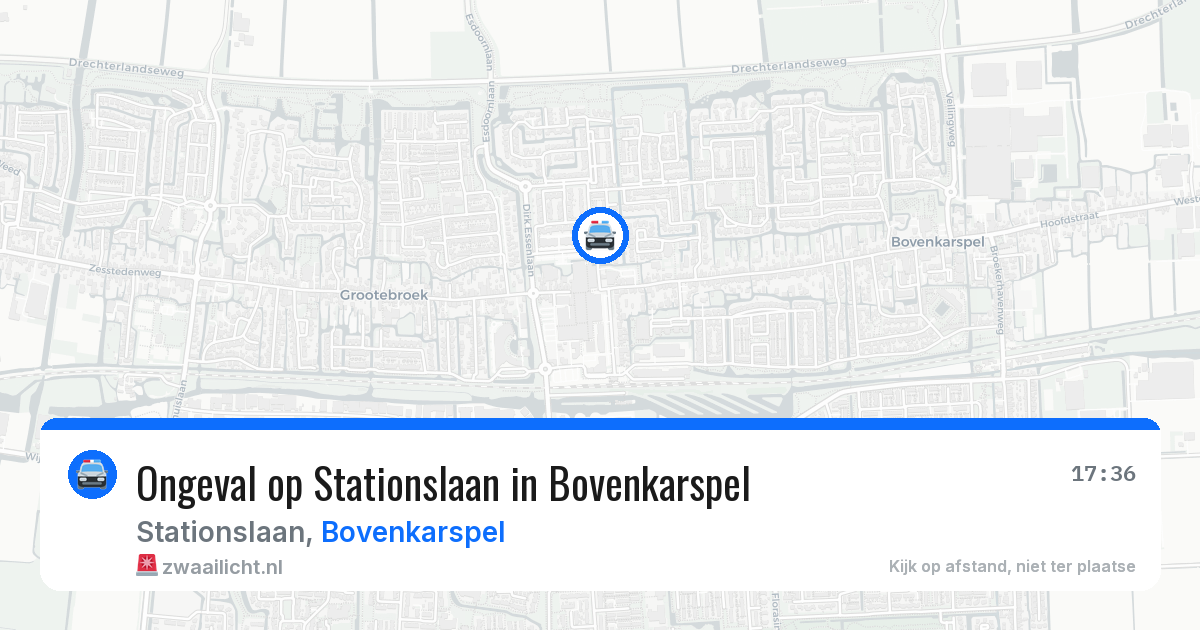 Ongeval op Stationslaan in Bovenkarspel — 16 jun 2026