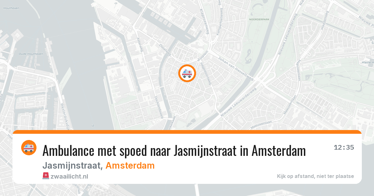 Ambulance met spoed naar Jasmijnstraat in Amsterdam — 16 jun 2026