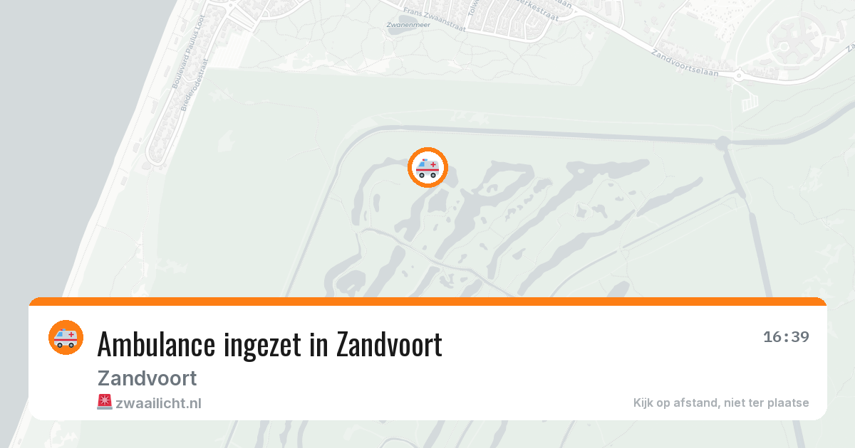 Ambulance ingezet in Zandvoort — 8 apr 2026