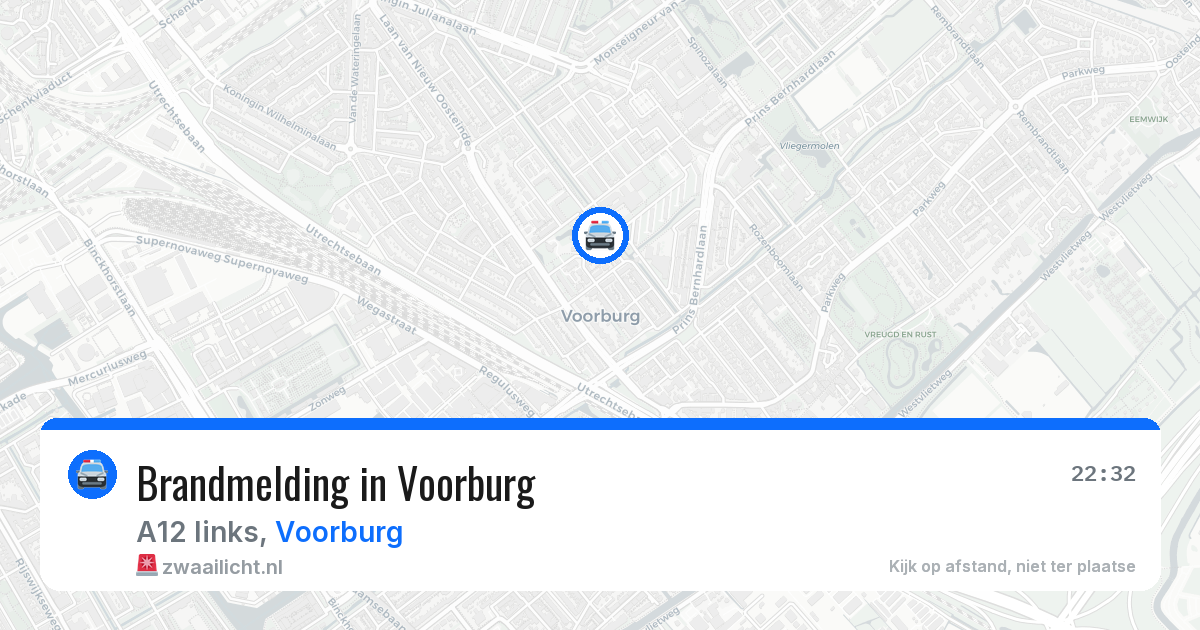 Brandmelding in Voorburg — 20 jun 2026