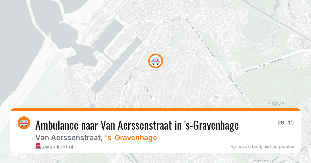 Ambulance naar Van Aerssenstraat in 's-Gravenhage — 4 aug 2026