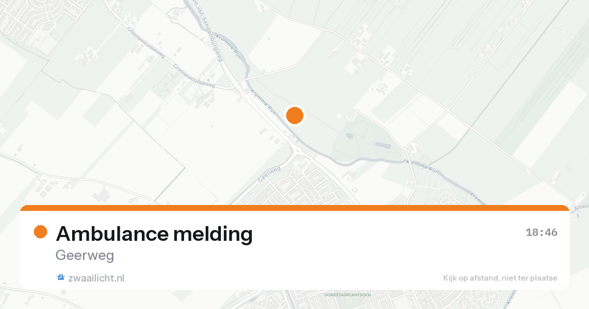 Ambulance melding — 24 mei 2026