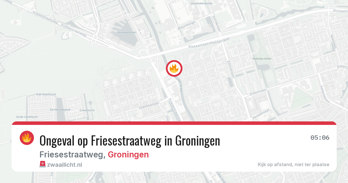 Ongeval op Friesestraatweg in Groningen — 25 jun 2026