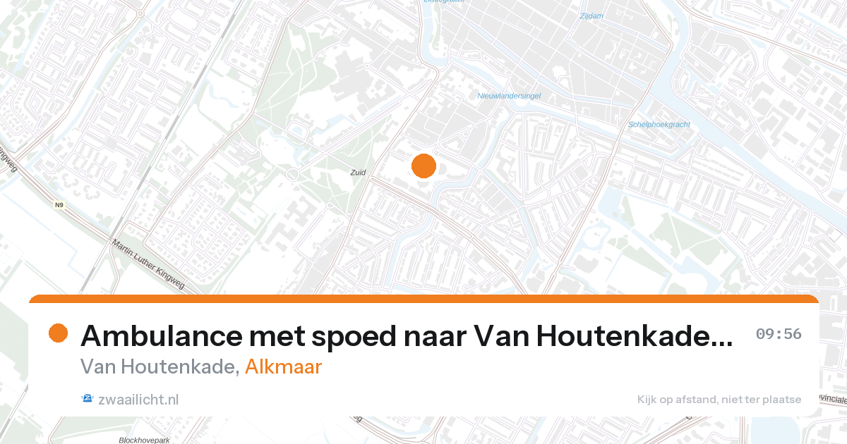 Ambulance met spoed naar Van Houtenkade in Alkmaar — 28 aug 2026
