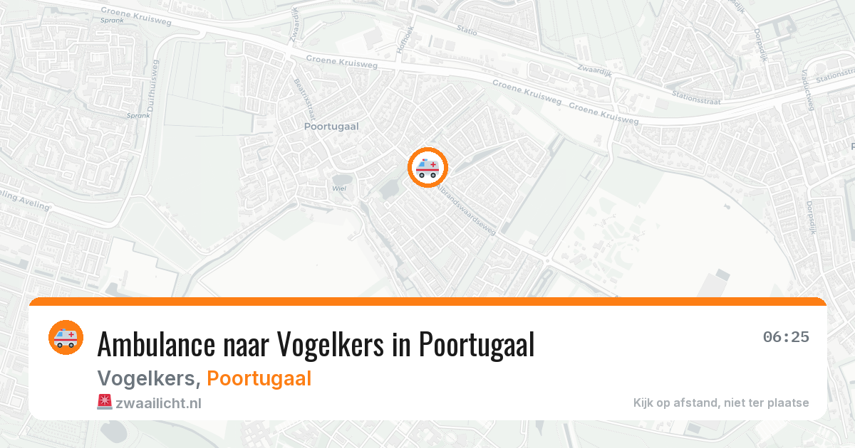 Ambulance naar Vogelkers in Poortugaal — 24 mrt 2026