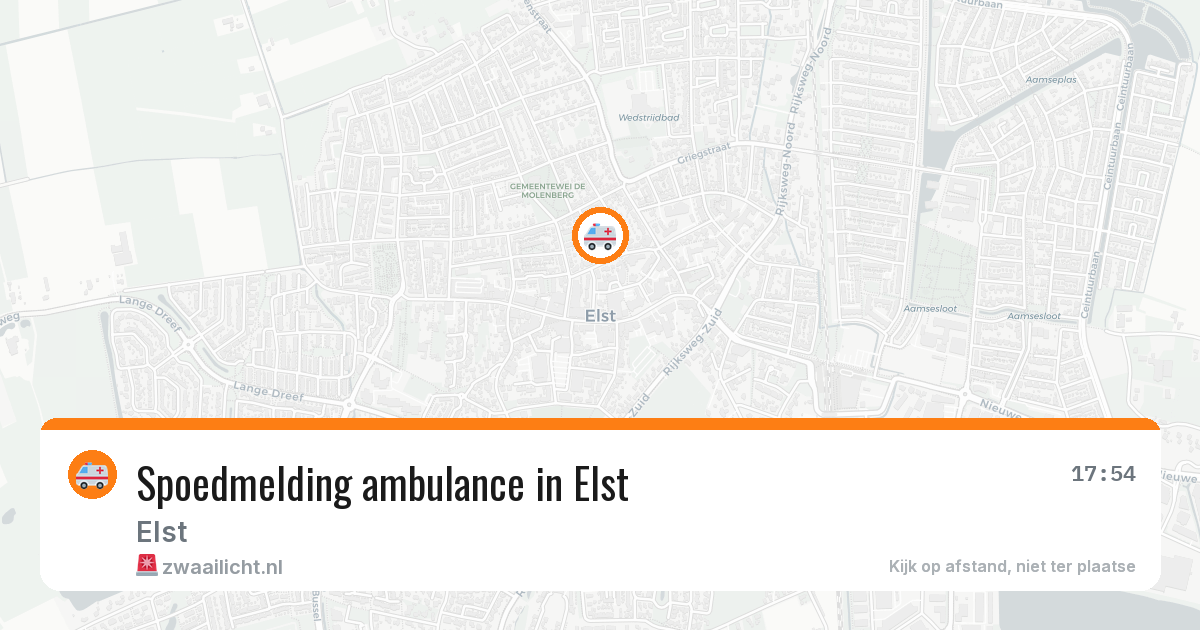 Spoedmelding ambulance in Elst — 30 jun 2026