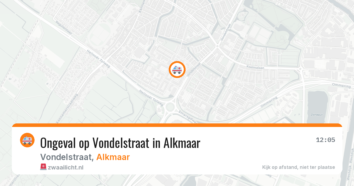 Ongeval op Vondelstraat in Alkmaar — 30 jun 2026