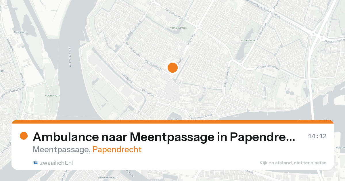 Ambulance naar Meentpassage in Papendrecht — 22 aug 2026