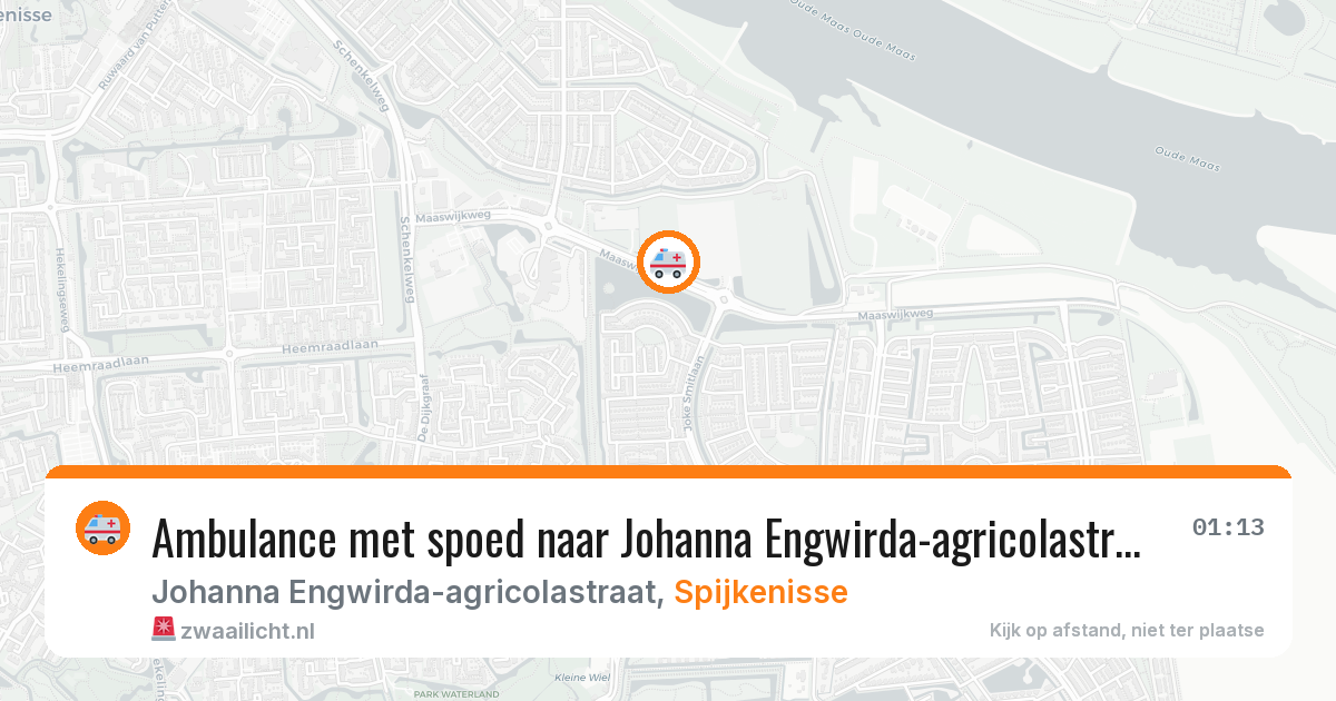 Ambulance met spoed naar Johanna Engwirda-agricolastraat in Spijkenisse — 6 jun 2026