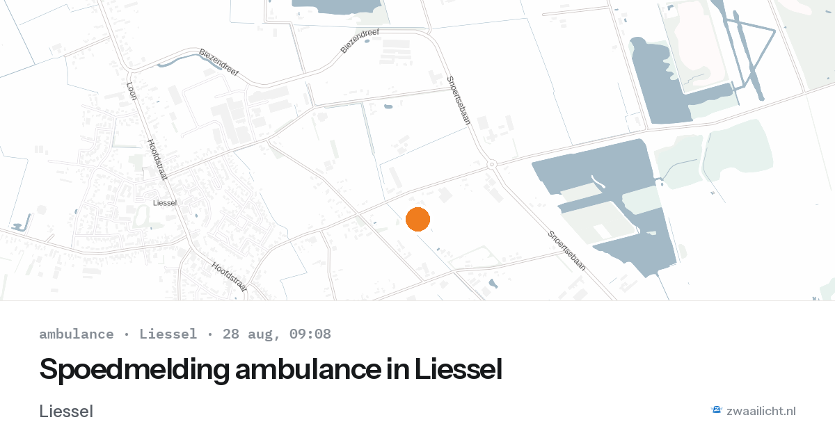 Spoedmelding ambulance in Liessel — 28 aug 2026