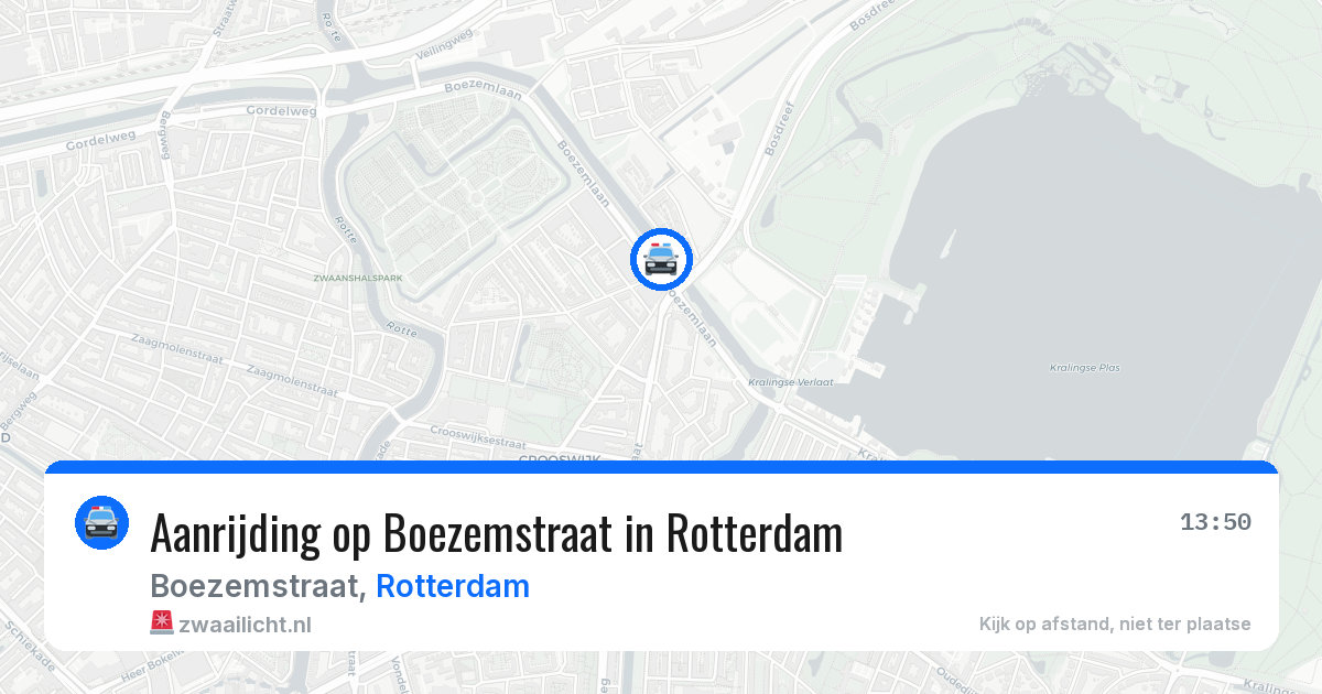 Aanrijding op Boezemstraat in Rotterdam — 12 mrt 2026