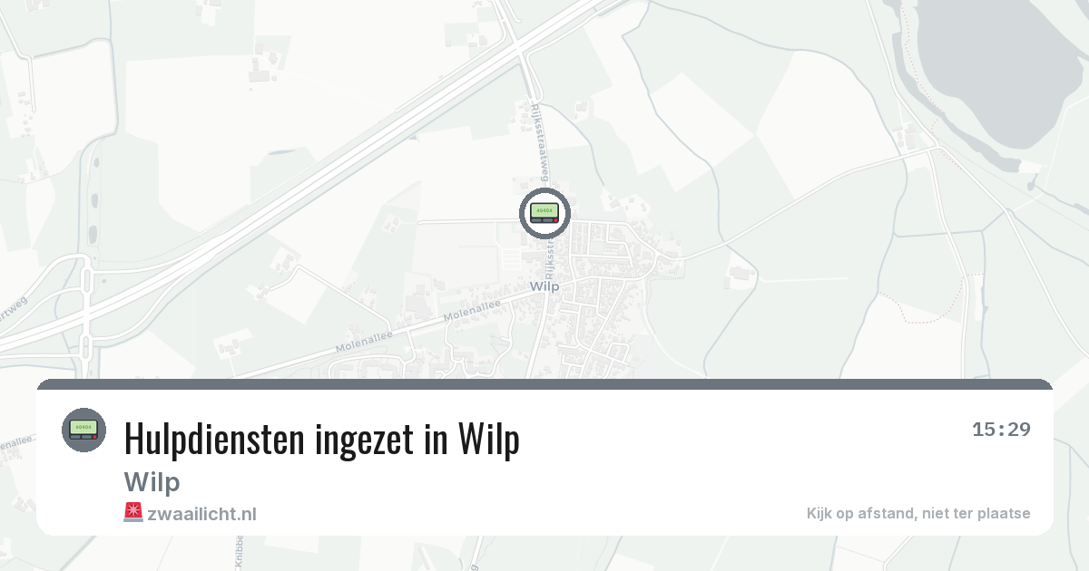 Hulpdiensten ingezet in Wilp — 2 aug 2026 | 🚨 Zwaailicht.nl