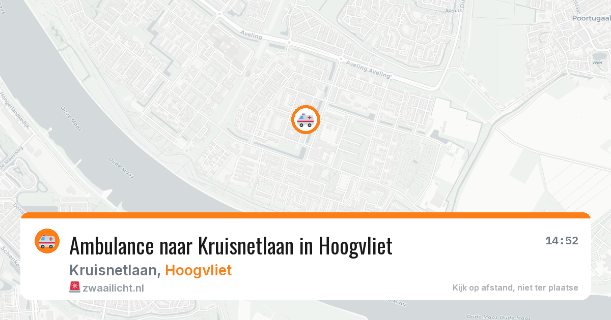 Ambulance naar Kruisnetlaan in Hoogvliet — 19 mrt 2026
