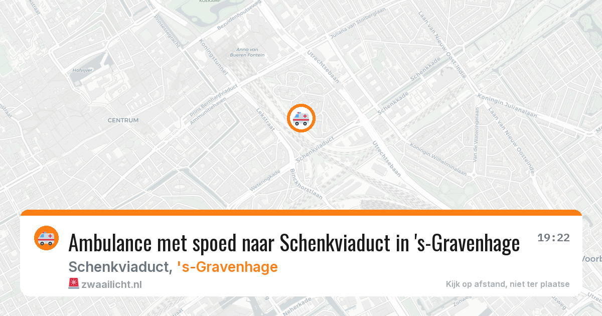 Ambulance met spoed naar Schenkviaduct in 's-Gravenhage — 13 feb 2026