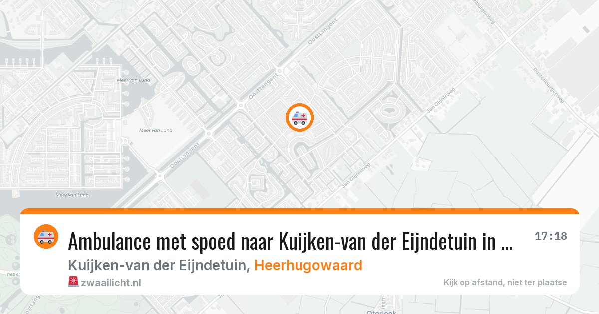 Ambulance met spoed naar Kuijken-van der Eijndetuin in Heerhugowaard — 2 mei 2026
