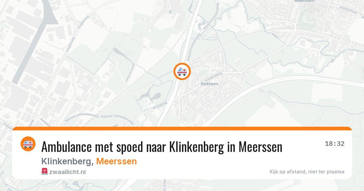 Ambulance met spoed naar Klinkenberg in Meerssen — 2 feb 2026