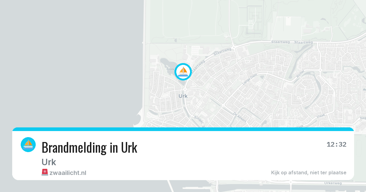 Brandmelding in Urk — 2 aug 2026