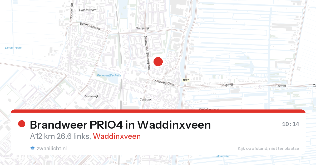 Brandweer PRIO4 in Waddinxveen — 6 mei 2026 | 🚨 Zwaailicht.nl