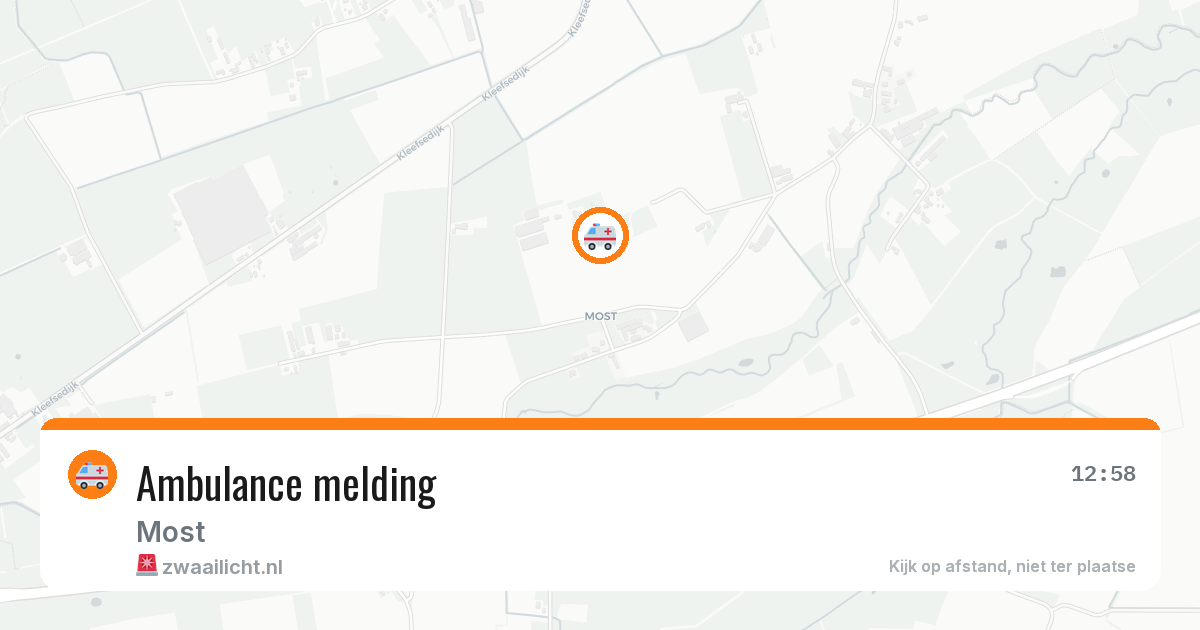 Ambulance melding — 6 mei 2026