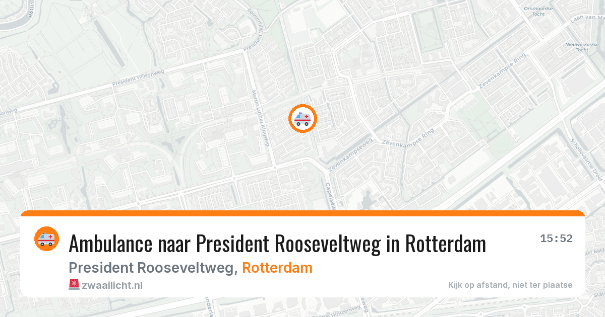 Ambulance naar President Rooseveltweg in Rotterdam — 13 mei 2026