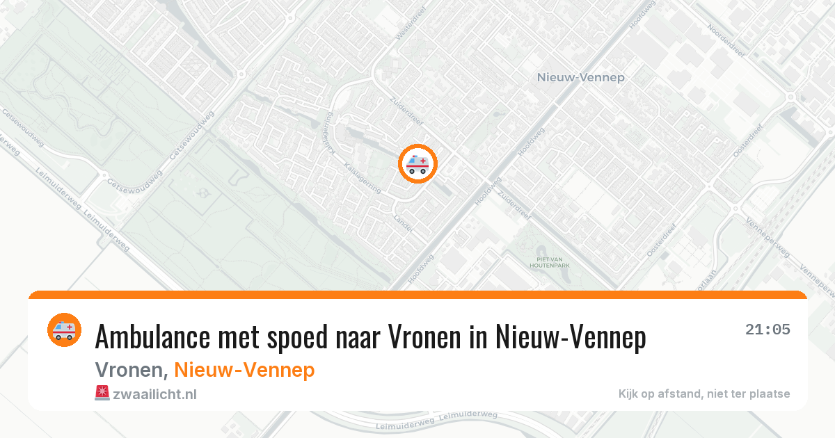 Ambulance met spoed naar Vronen in Nieuw-Vennep — 7 mei 2026