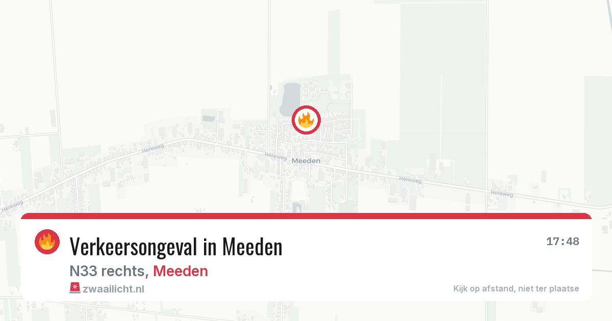 Verkeersongeval in Meeden — 23 jun 2026