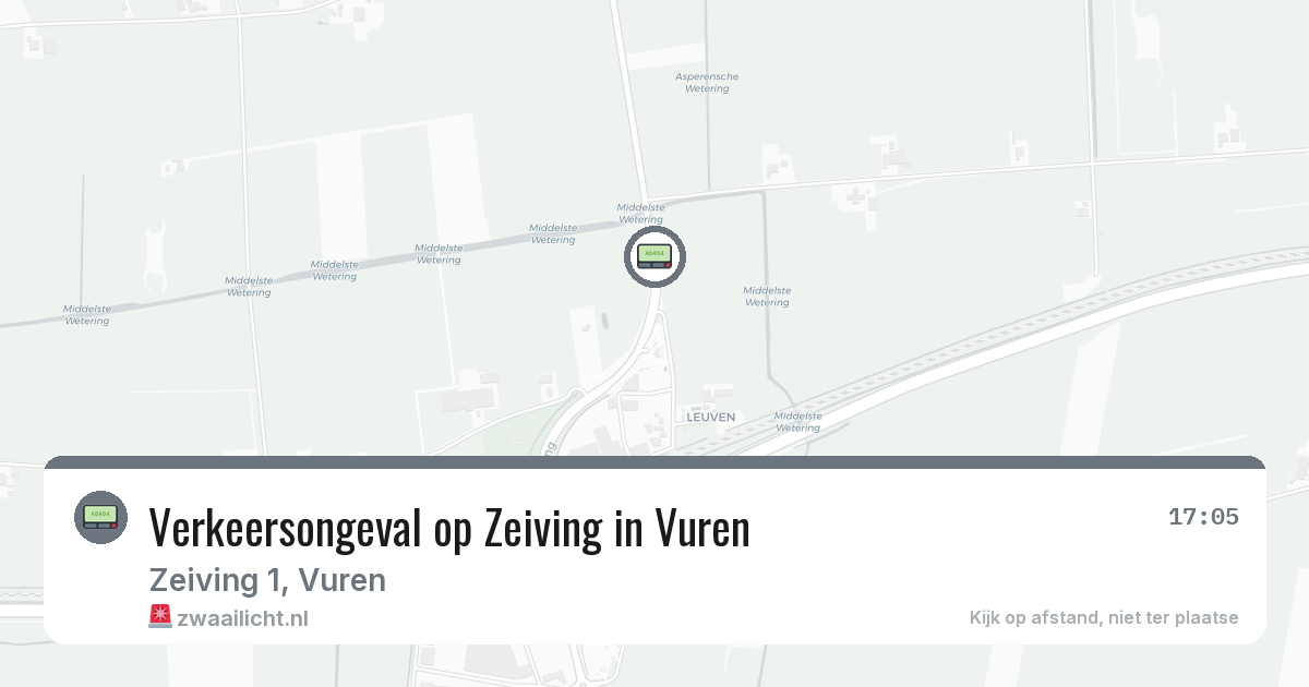 Verkeersongeval op Zeiving in Vuren — 16 feb 2026