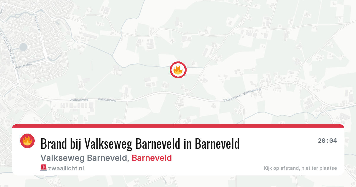Brand bij Valkseweg Barneveld in Barneveld — 10 aug 2026