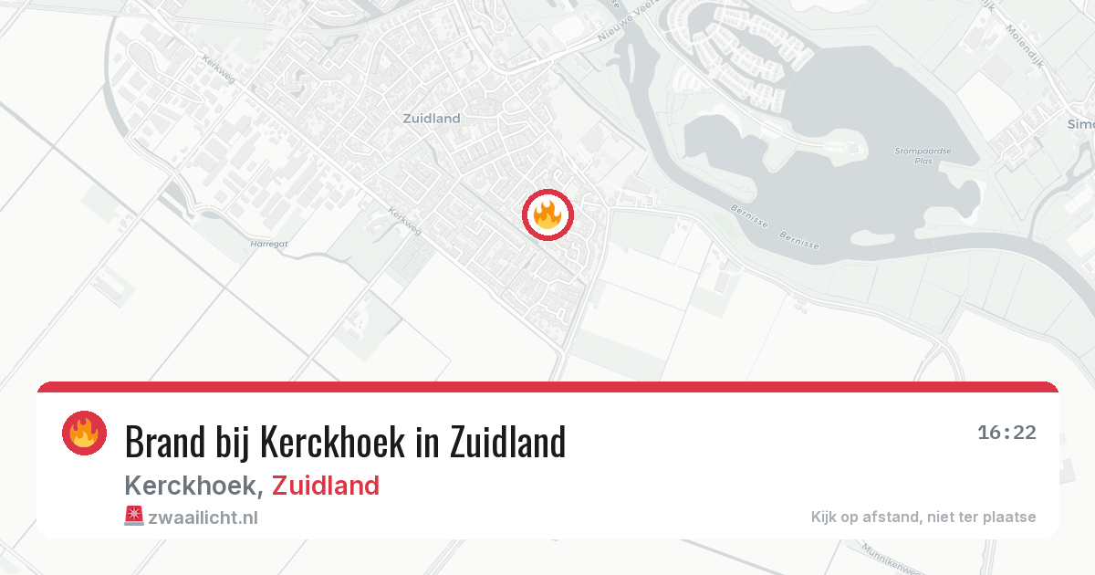 Brand bij Kerckhoek in Zuidland — 12 jun 2026