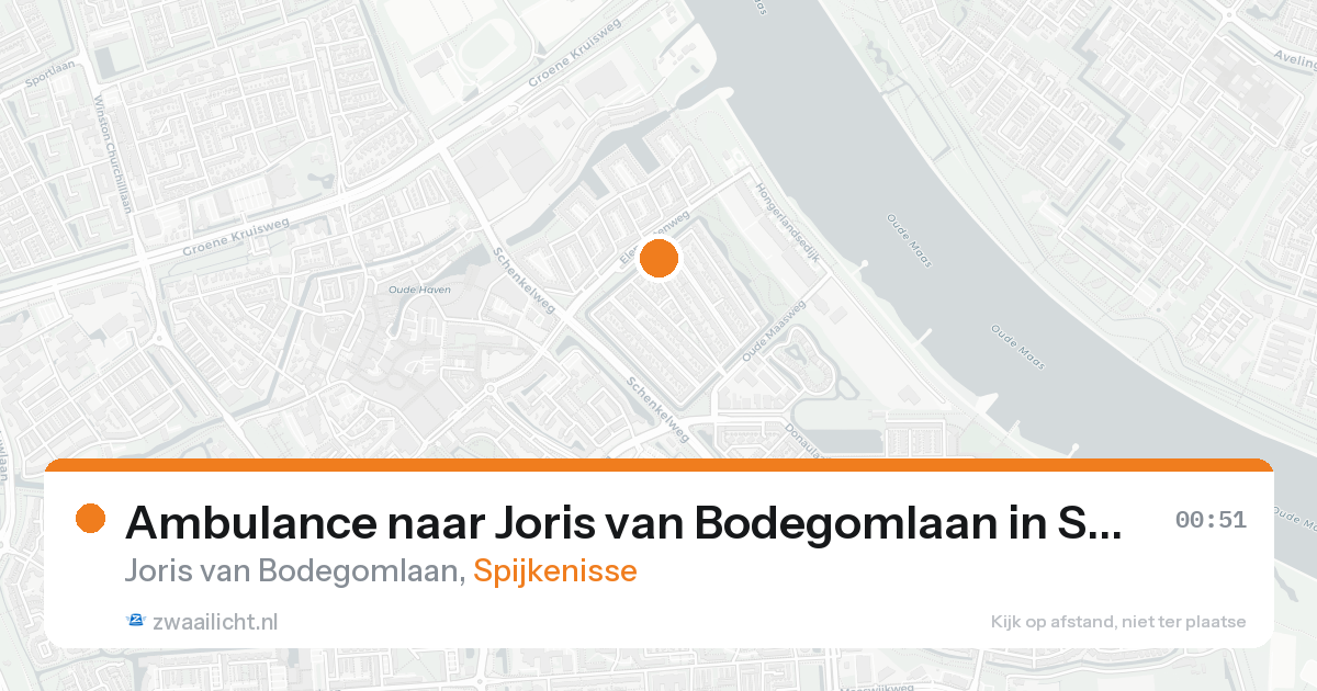 Ambulance naar Joris van Bodegomlaan in Spijkenisse — 20 aug 2026