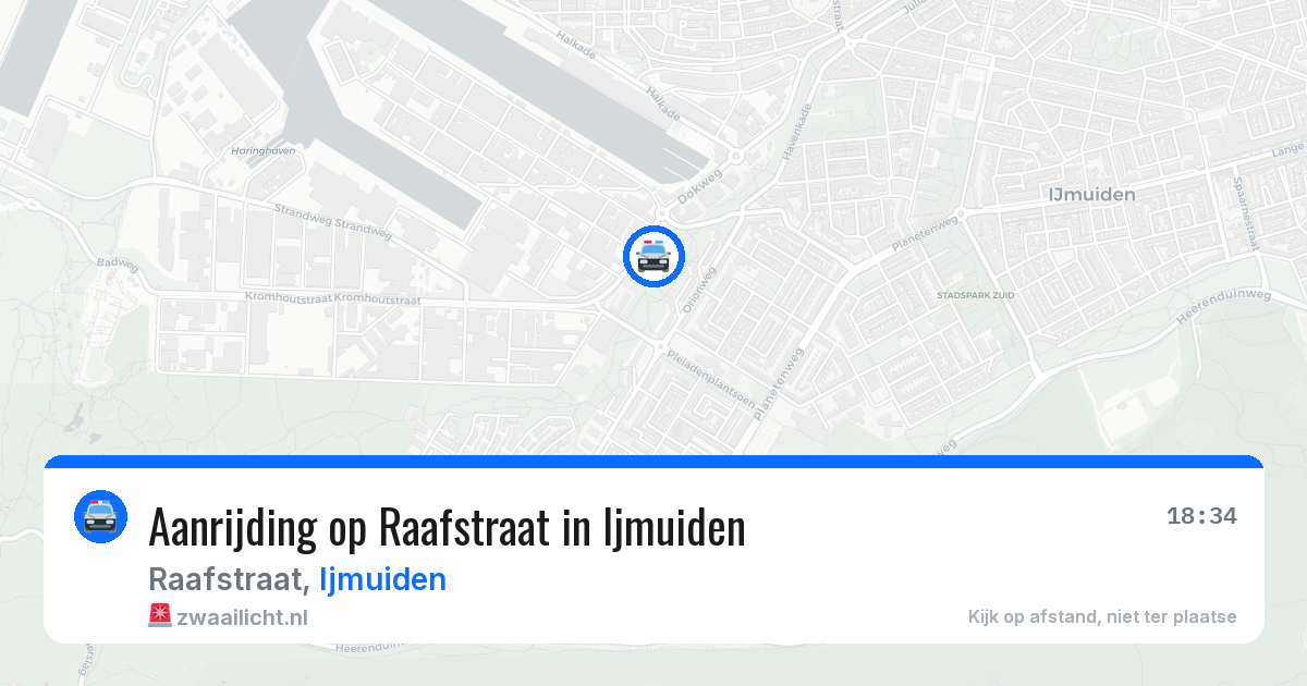 Aanrijding op Raafstraat in Ijmuiden — 23 mei 2026
